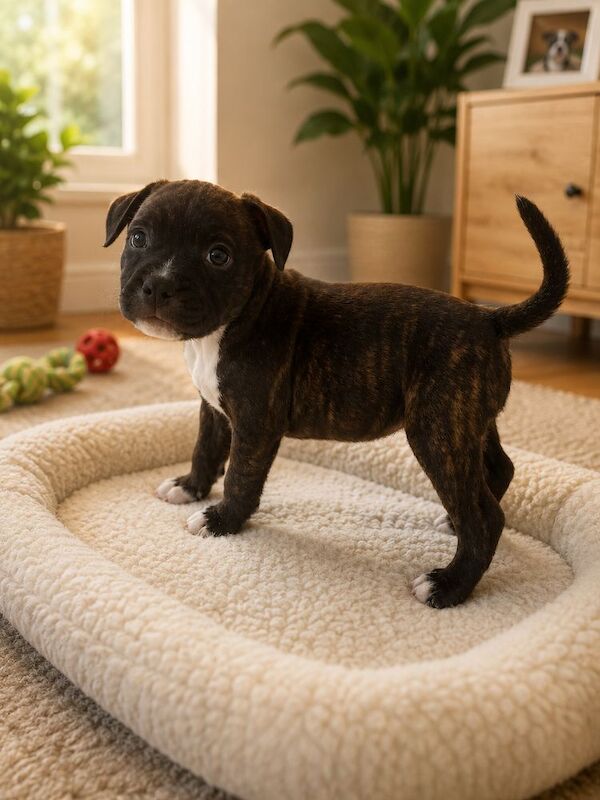 LAST BOYKc black brindle staffys boys